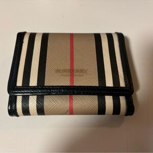 Burberry tri fold wallet